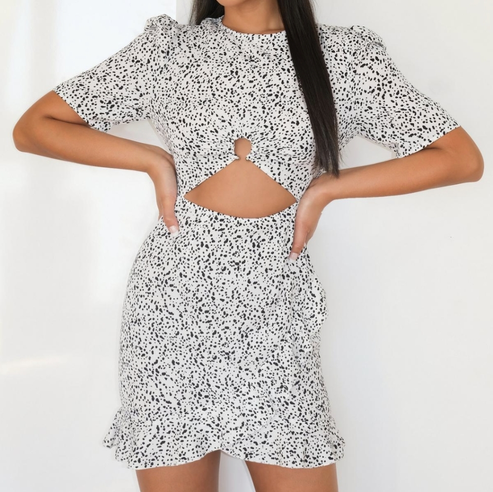 Missguided NWT Printed Dalmatian Mini Dress